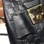 Gucci Padlock Signature Leather Backpack Bag 498194 Black