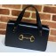 Gucci Horsebit 1955 Small Top Handle Bag 627323 Leather Black 2020