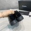 Chanel Tweed and Patent Calfskin Lace-Ups G36208 Black 2020