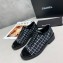 Chanel Tweed and Patent Calfskin Lace-Ups G36208 Black 2020