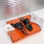 Hermes Kelly Avenue Sandals Black 2020
