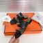 Hermes Kelly Avenue Sandals Black 2020