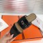 Hermes Kelly Avenue Sandals Black 2020