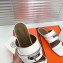 Hermes Kelly Avenue Sandals White 2020
