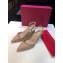 Valentino Heel 6.5cm Rockstud Slingback Pumps Sandals Nude