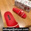 Dolce & Gabbana Printed Calfskin and Rubber Sliders Red 2020