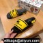 Dolce & Gabbana Printed Calfskin and Rubber Sliders Yellow 2020