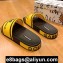 Dolce & Gabbana Printed Calfskin and Rubber Sliders Yellow 2020