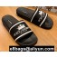 Dolce & Gabbana Printed Calfskin and Rubber Sliders Black 2020