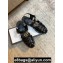 Gucci Rubber Buckle Strap Men's Sandals Black 2020