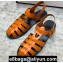 Gucci Rubber Buckle Strap Men's Sandals Orange 2020