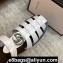 Gucci Rubber Buckle Strap Men's Sandals White 2020