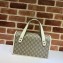 Gucci Horsebit 1955 Small Top Handle Bag 627323 GG Canvas White 2020
