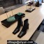 Balenciaga Heel 8cm Square Toe Ankle Boots Black Fall Winter 2020