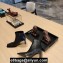Balenciaga Heel 8cm Square Toe Ankle Boots Black Fall Winter 2020