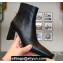 Balenciaga Heel 8cm Square Toe Ankle Boots Black Fall Winter 2020