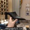 Balenciaga Heel 8cm Square Toe Mules Croco Pattern Black Fall Winter 2020