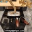 Balenciaga Heel 8cm Square Toe Mules Brown Fall Winter 2020