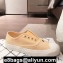 Chanel Vintage Canvas Sneakers Yellow Spring 2020