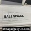Balenciaga Round Top Handle Bag in Crocodile Embossed Calfskin White 2020