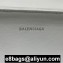 Balenciaga Round Top Handle Bag in Crocodile Embossed Calfskin White 2020