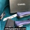 Chanel Classic Bow Ballerinas Flats Patent Blue