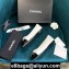 Chanel Classic Bow Ballerinas Flats Leather White/Patent Black