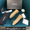 Chanel Classic Bow Ballerinas Flats Quilting Beige