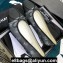 Chanel Classic Bow Ballerinas Flats Logo Print Black