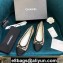 Chanel Classic Bow Ballerinas Flats Logo Print Beige