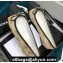 Chanel Classic Bow Ballerinas Flats Logo Print Beige