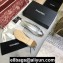 Chanel Classic Bow Ballerinas Flats Leather Silver