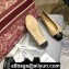 Chanel Classic Bow Ballerinas Flats Leather Beige/Black