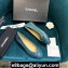 Chanel Classic Bow Ballerinas Flats Patent Green