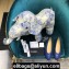 Chanel Classic Bow Ballerinas Flats Quilting Blue