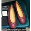 Chanel Classic Bow Ballerinas Flats Quilting Burgundy