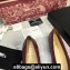 Chanel Classic Bow Ballerinas Flats Quilting Burgundy