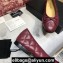 Chanel Classic Bow Ballerinas Flats Quilting Burgundy