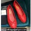 Chanel Classic Bow Ballerinas Flats Quilting Red
