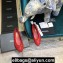 Chanel Classic Bow Ballerinas Flats Quilting Red