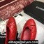 Chanel Classic Bow Ballerinas Flats Quilting Red