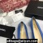 Chanel Classic Bow Ballerinas Flats Leather Blue/Black