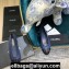 Chanel Classic Bow Ballerinas Flats Leather Navy Blue/Black