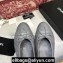 Chanel Classic Bow Ballerinas Flats Quilting Gray