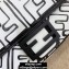 Fendi Nappa Leather Medium Baguette Bag FF Print White 2020