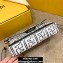 Fendi Nappa Leather Medium Baguette Bag FF Print White 2020