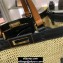 Fendi Medium Peekaboo X-Tote Shopper Bag Natural Raffia 2020