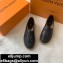 Louis Vuitton Grained Calf Leather Starboard Flat Espadrilles Black 2020