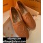 Louis Vuitton Grained Calf Leather Starboard Flat Espadrilles Brown 2020