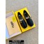 Fendi Croco Pattern Espadrilles Black with FF Baguette 2020